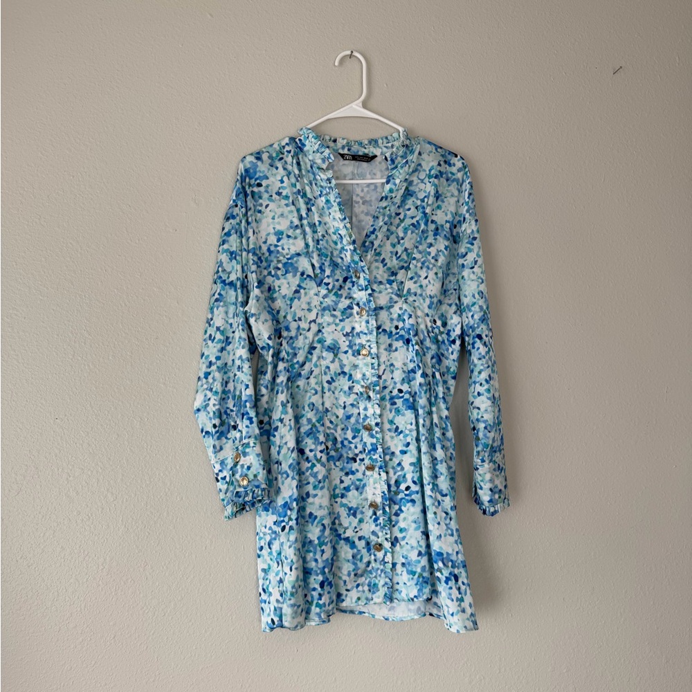 Floral Blue Dress